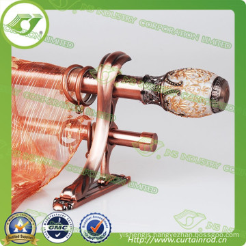 Z-089 JNS new design European court resign curtain rod with double curtain track